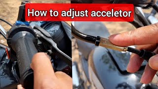 How to adjust throttle of your motorcycle| acceletor adjust kaise kare hindi screenshot 2