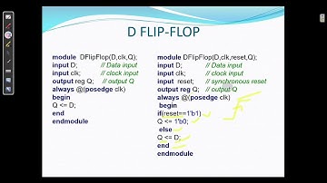 Verilog code for sequential circuits-1:test bench& code for Dflipflop