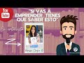 Si vas a emprender tienes que saber esto. ¡CONVERSACIÓN PROFUNDA SOBRE EMPRENDIMIENTO!