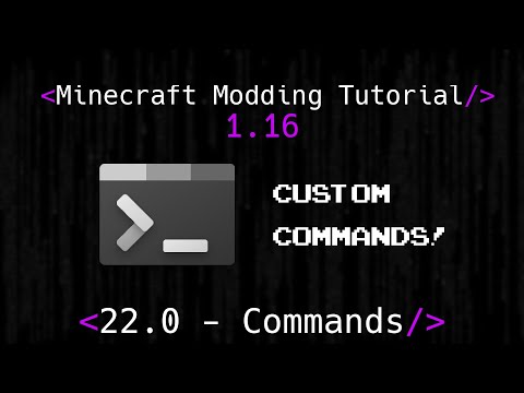 Minecraft Modding Tutorial 1.16 | 22.0 - Commands