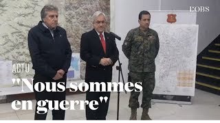 Face aux émeutes au Chili, le président Piñera déclare :