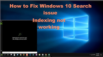 How To Fix Windows 10 Search Issues {indexing not working -easy fix}