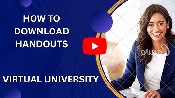 HOW TO DOWNLOAD VU HANDOUTS| DOWNLOAD VU HANDOUTS USING LMS