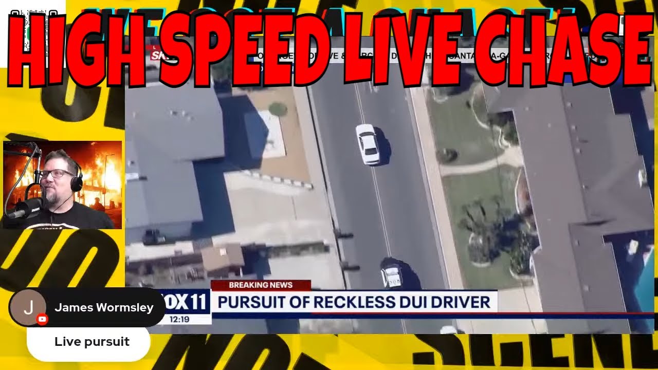LIVE POLICE CHASE OF DUI SUSPECTS IN LA AREA - YouTube
