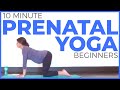 PRENATAL YOGA for Beginners (10 minute Yoga) Safe for ALL Trimesters | Sarah Beth Yoga