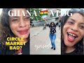 Vlog   living in accra ghana  shopping in ghana market  beauty by alima