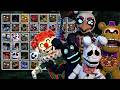 All Memorium Enemies &amp; Bosses Showcase! | FNaF World: Universal Madness