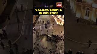 Police clash with protesters in Valjevo as tensions escalate across Serbia’s troubled streets