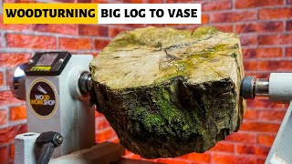 Woodturning - Big Log to Vase