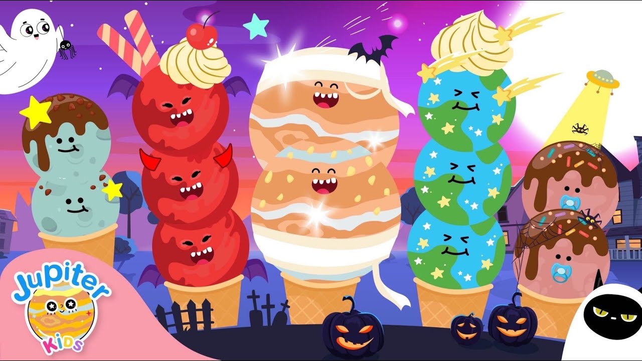 Halloween Ice Scoop Planets | Solar System Song | Children Song | Nursery Rhymes & Kids songs