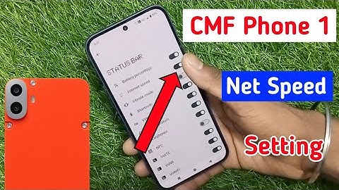 Nothing CMF phone 1 me net speed kaise show kare / how to show network speed in nothing cmf phone 1