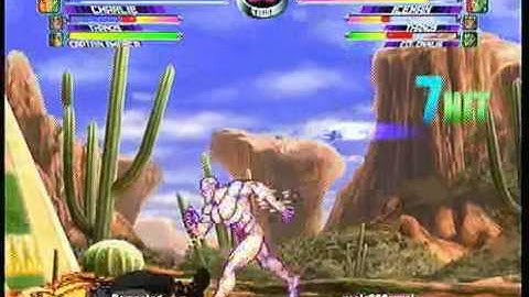 MvC2 Online (360): Brett (Cha/CapAm/Tha) vs useleSSSavant (Tha/Ice/Col) 28 .:1.12.11:.