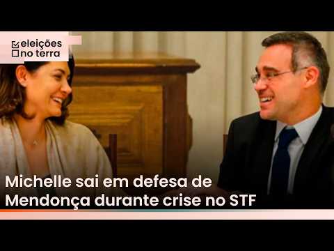 Michelle chama Mendonça de 'ungido do Senhor' em meio a crise no STF