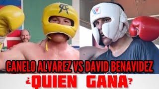 Canelo Álvarez vs David Benavidez HACIENDO SPARRING ¿Quien GANA? ¿Quien PEGA MÁS FUERTE?