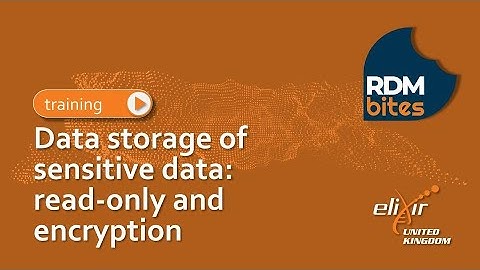 RDMbites | Data storage of sensitive data: read-only and encryption