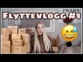 Pakker ut og tar over leiligheten min🏠😝 // Flyttevlogg #1