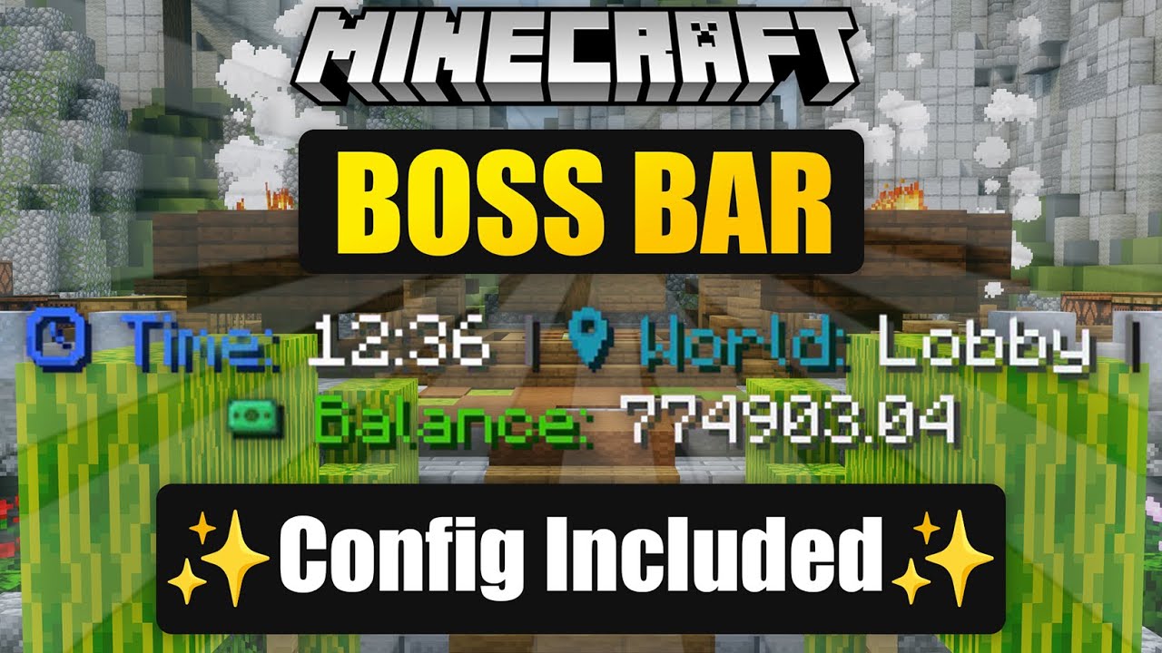 Display stats on your Minecraft boss bar video