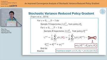 July 25th 9 An Improved Convergence Analysis of Stochastic Variance Reduced Policy Gradient