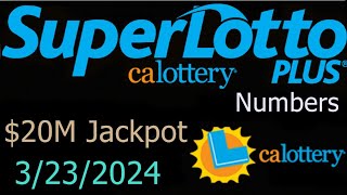 California SuperLotto Plus Winning Numbers 23 March 2024.CA Super Lotto Plus Drawing Result Saturday