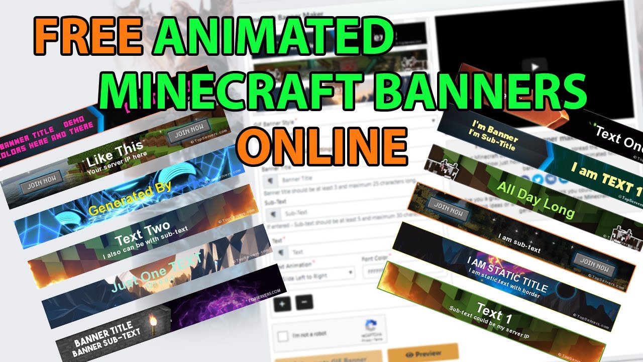 FREE Animated Banners - Generate Your Server a Decent Looking GIF For Animated Banner Template