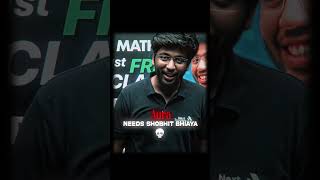 Shobhit Bhaiya Has Different Aura 🔥||Shobhit Nirwan #shorts #boardexam #ytshorts #class10 #cbse