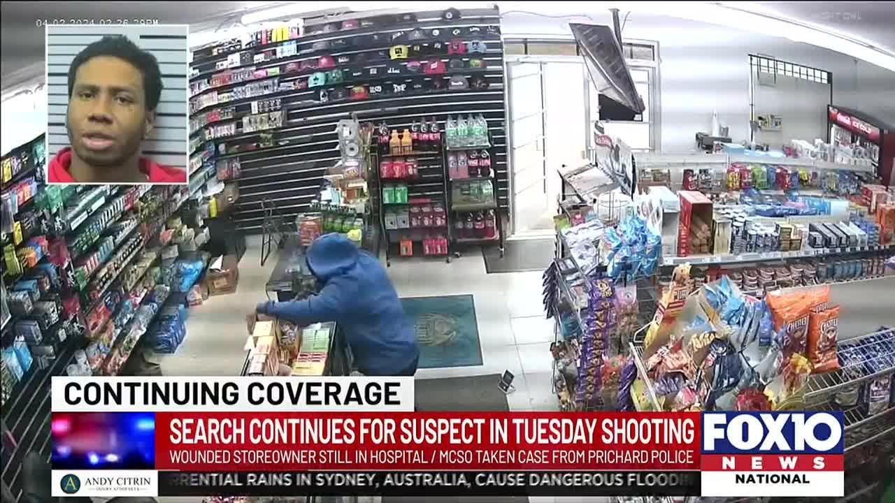 Convenience store shooting victim speaks out as urgent manhunt ...