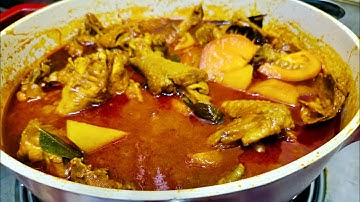 RESEPI KARI AYAM PADU YANG MENJILAT JARI SEDAPNYA TANPA SANTAN 