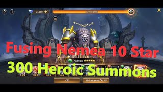 Trials Of Heroes | Fusing Nemea 10 Star | 300 Heroic Summons | New Hero | Trinh Nguyen