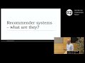 Recommender Systems (including Streaming)