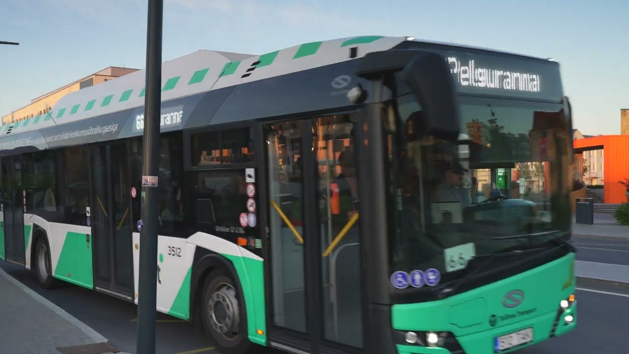 Estonia, Tallinn, bus 20 ride from Mere Puiestee to Reisisadama D-terminal