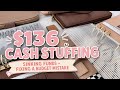 $136 Cash Stuffing✨| Sinking Funds + Savings Challenge | Fixing a Cash Stuffing MISTAKE 😅