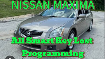 2004-2008 Nissan Maxima Lost Smart Key Programming || Knob Style Key