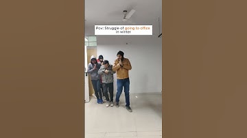 Kaise aae thand mein office🥶 #trending #viralvideos #ytvideoshorts #funny #winter