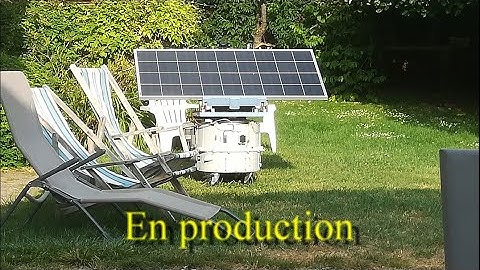 Tracker Solaire Arduino ATS21 V7 en mode production de courant.