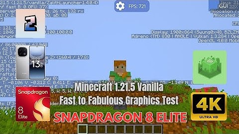 Minecraft Java 1.21.5 | Fast to Fabulous Graphics Test | Snapdragon 8 Elite | iQOO 13