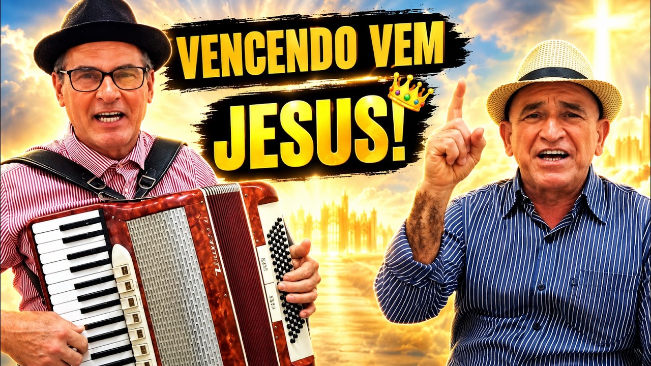 VENCENDO VEM JESUS! | Harpa Cristã 525 na Gaita — Pr. Carlos Schmitz e Irmão Joaquim