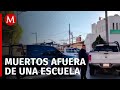 Despliegan operativo tras localizar restos humanos frente a escula de Zacatecas