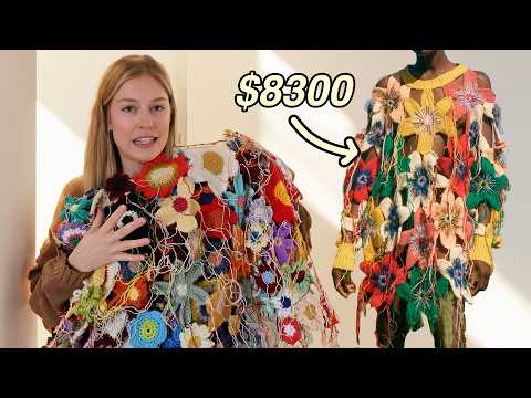 I Made A 8300 Designer Sweater W YOUR Crochet Flowers