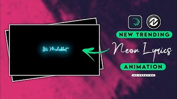 How To Make Trending Neon Lyrics Status | Alight Motion Tutorial | Trending | AS Creation