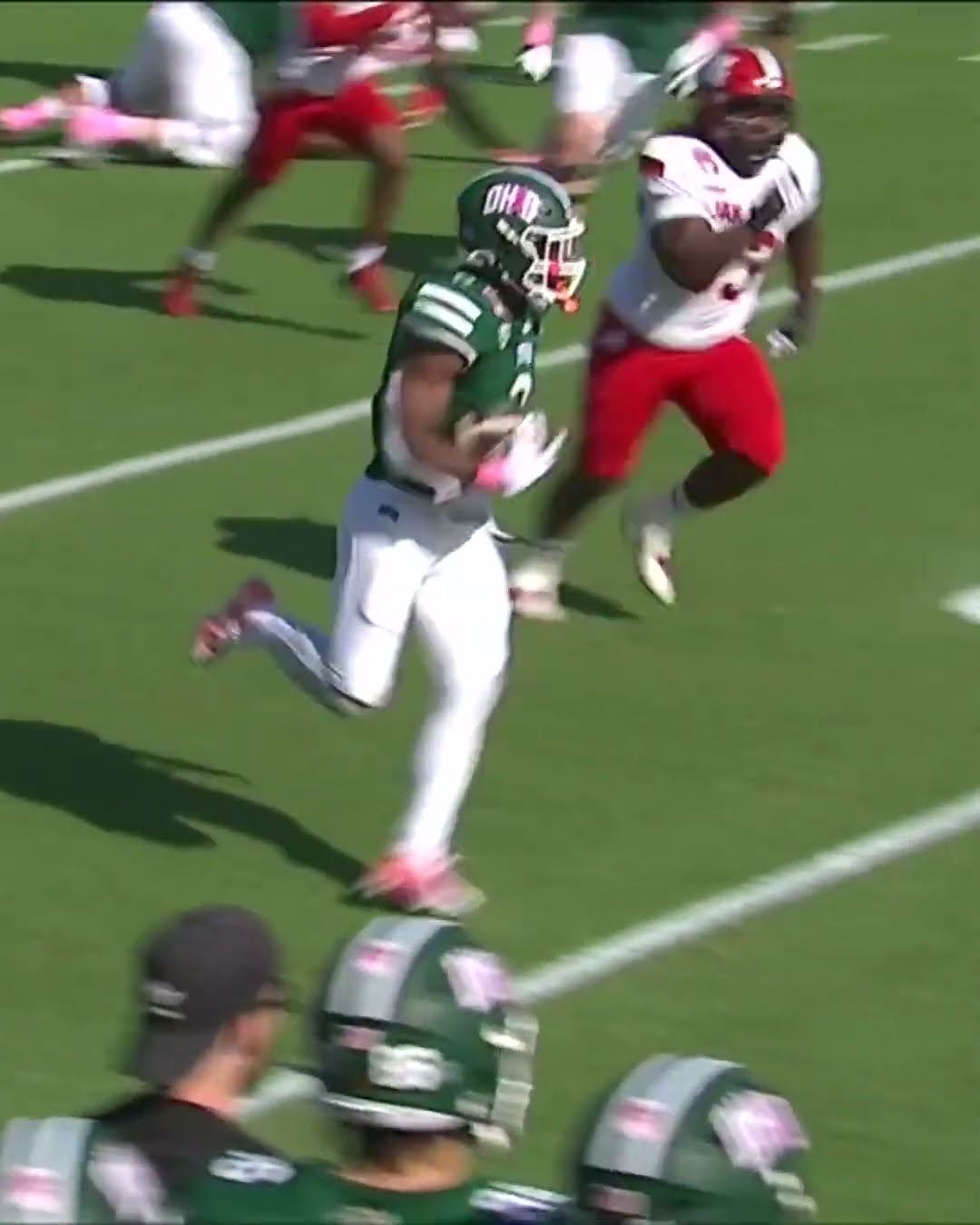 HURDLED OVER THE DEFENDER ?