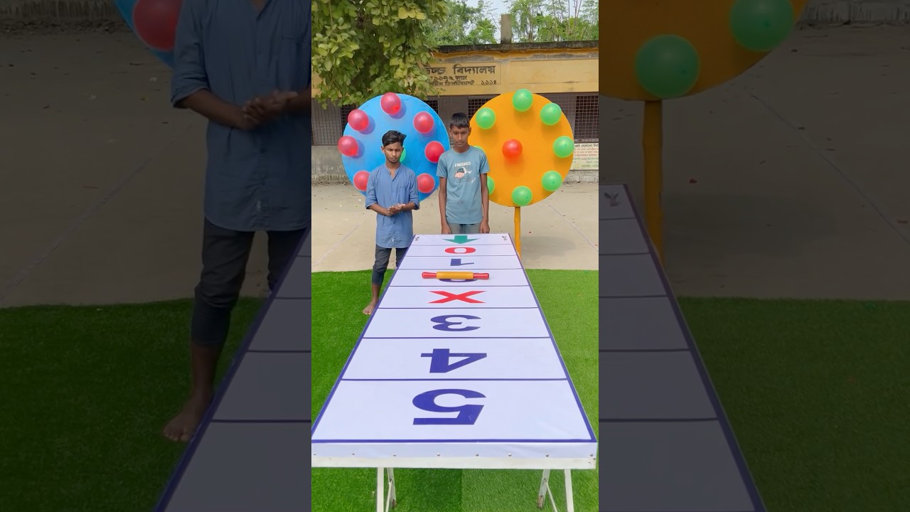 Who will win the balloon-popping competition? 