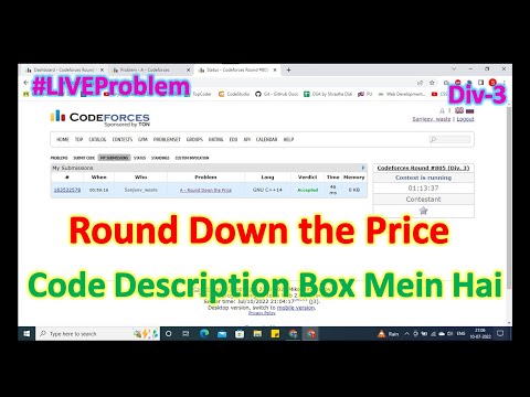 Round Down the Price || Codeforces || div-3 || Solution Explain