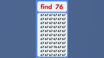 Find the odd number 76 #shorts #youtubeshorts #oddoneout