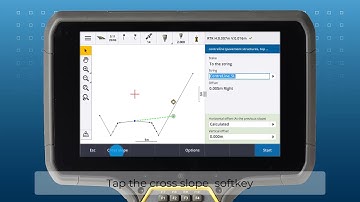 Marking stakes with Cross slopes in Trimble Access Roads