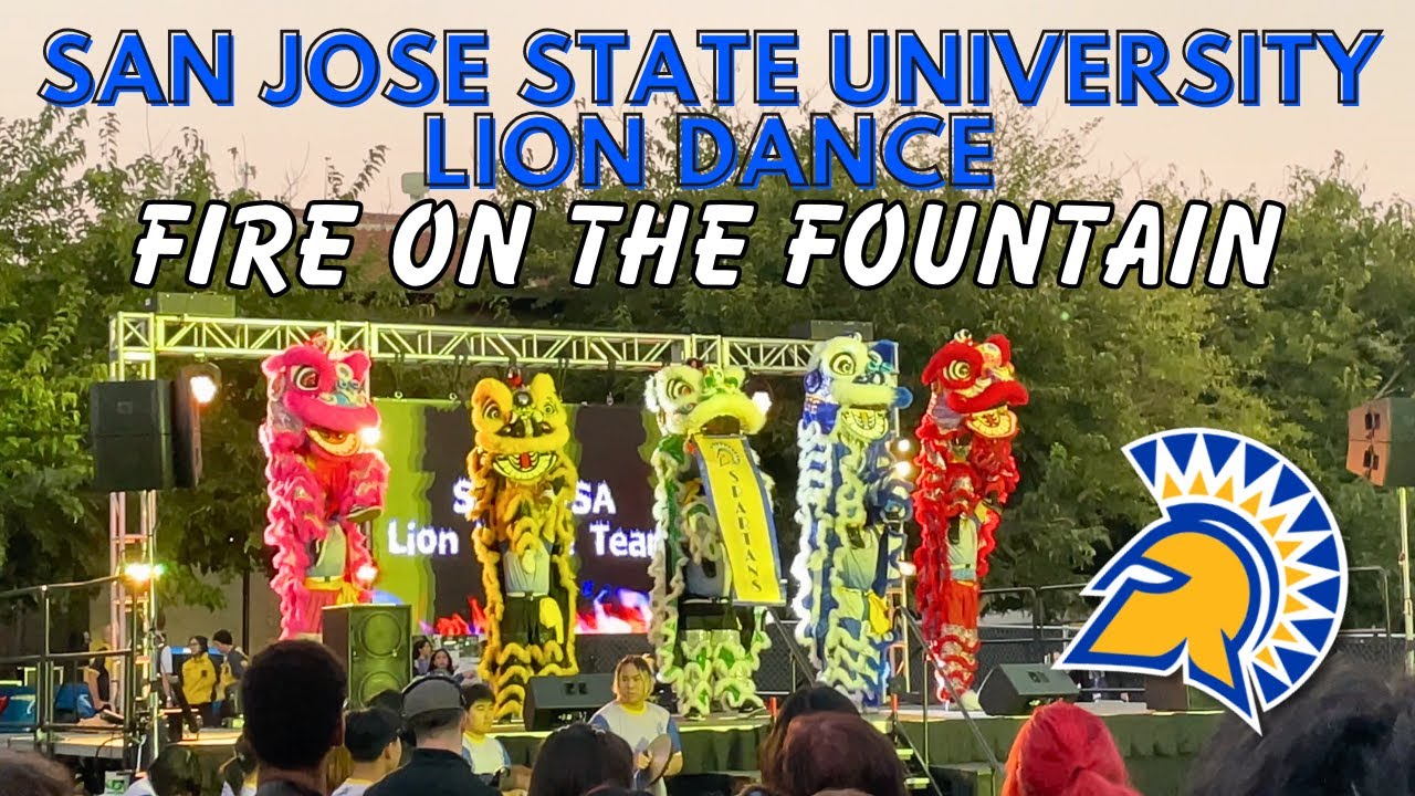 San Jose State Lion Dance | Fire on the Fountain | Homecoming 2024