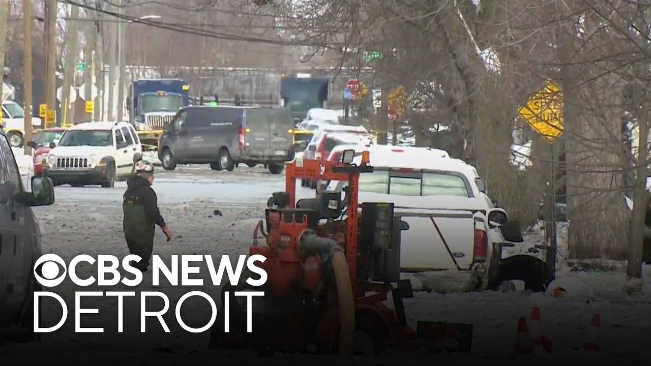 Water main break causes neighborhood flooding in southwest Detroit ...