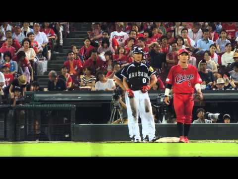 2014.8.23　マツダ　CvsT　６回大和盗塁失敗