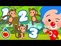 How Many Monkeys 🦧 ♫ Playfully Learning To Count ♫ Plim Plim