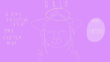 H A L O // 3 Day Positive Vent Sketch MAP // 2 PARTS LEFT