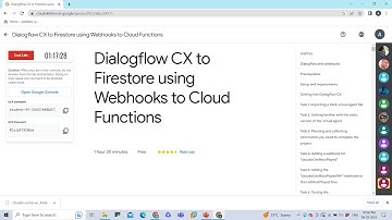 Dialogflow CX to Firestore using Webhooks to Cloud Functions #arcade #gcp #qwiklabs